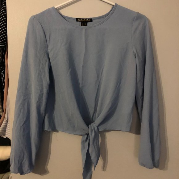 Tie Front Blouse - Picture 1 of 3